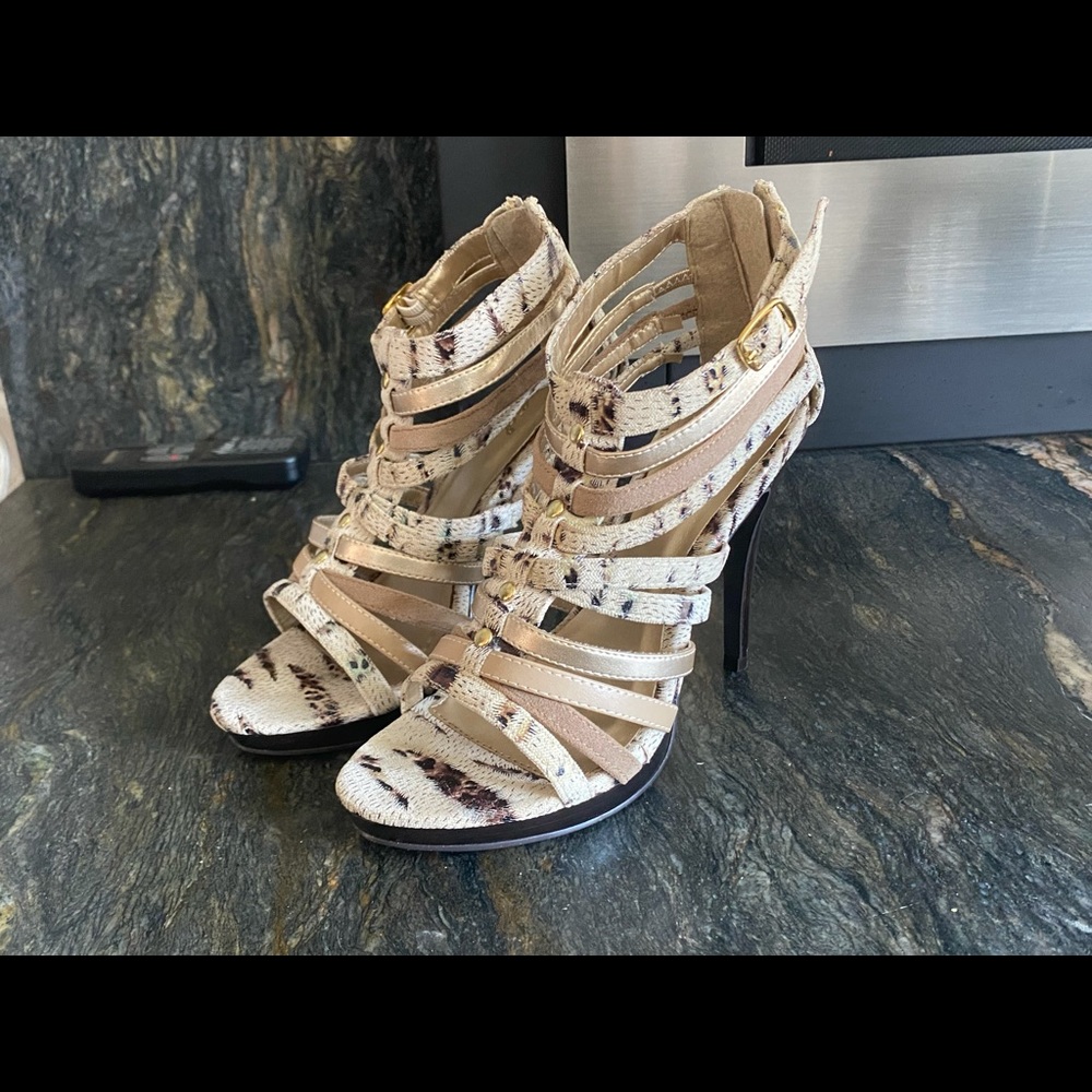 Strappy heels - brand new